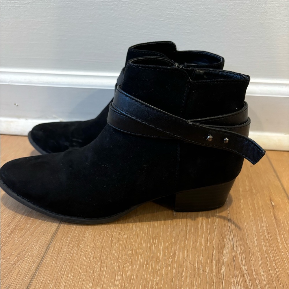 Black ankle boots